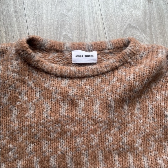 Atelier Delphine Balloon Sleeve Sweater, Bambi Melange Baby Alpaca XS/S - Picture 8 of 8